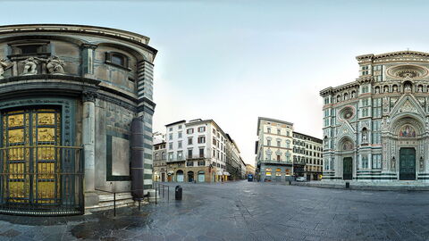 view of florence's duomo and baptistery