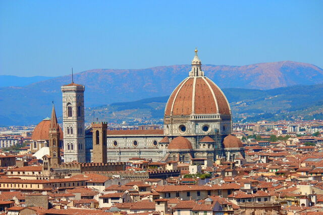 View of the Duomo and Giotto's Campanile