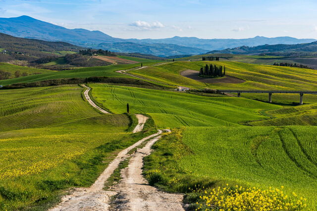 Country roads in Tuscany