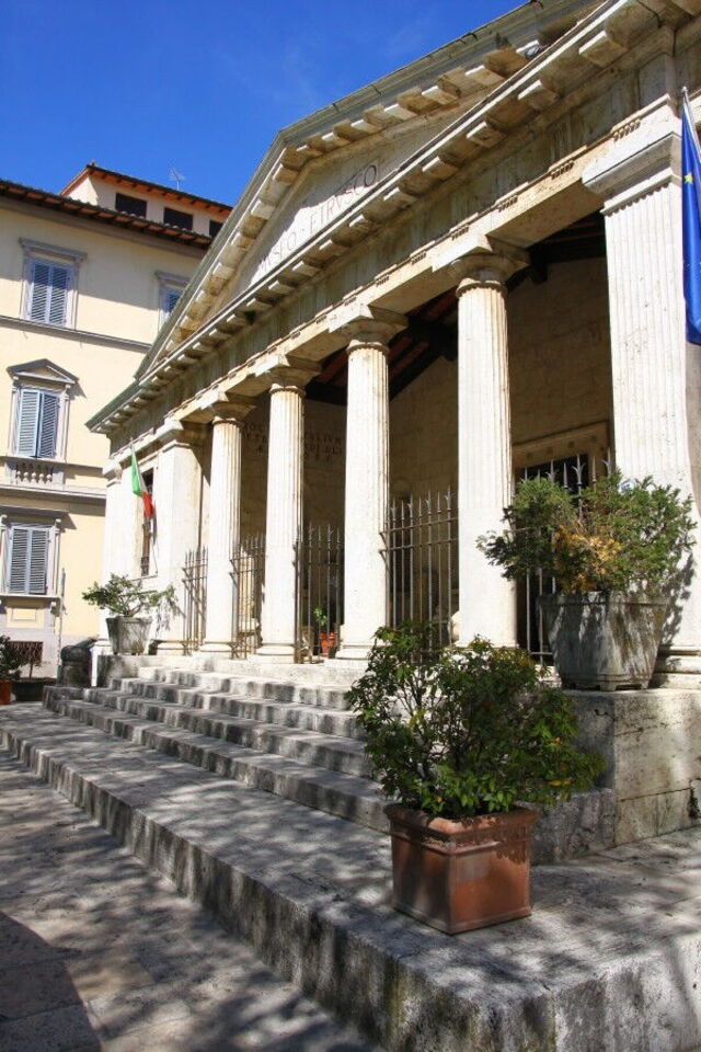 the etruscan museum in town of Chiusi