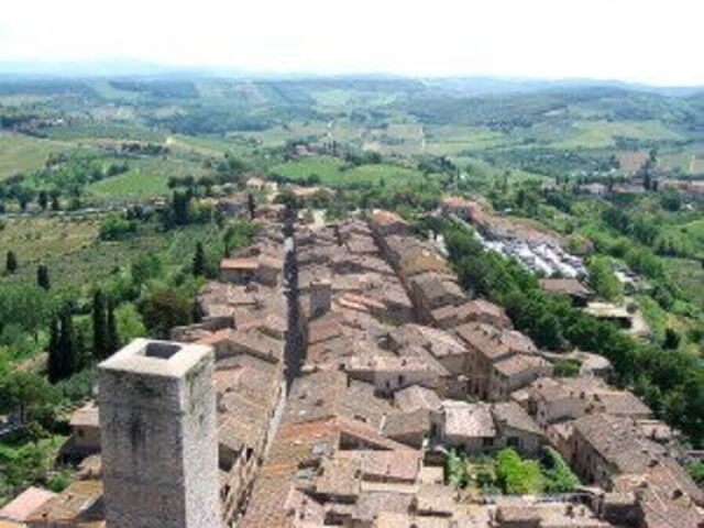 Aerial View of San Gimignano
