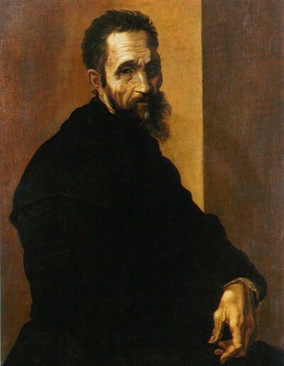 painting of Michelangelo by Jacopino de Conte