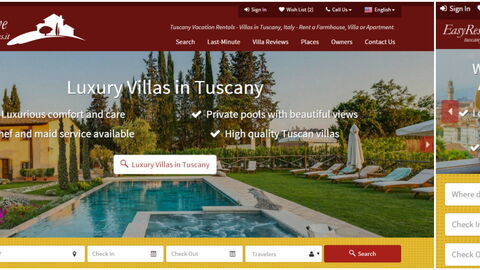 New Tuscany Villas Website