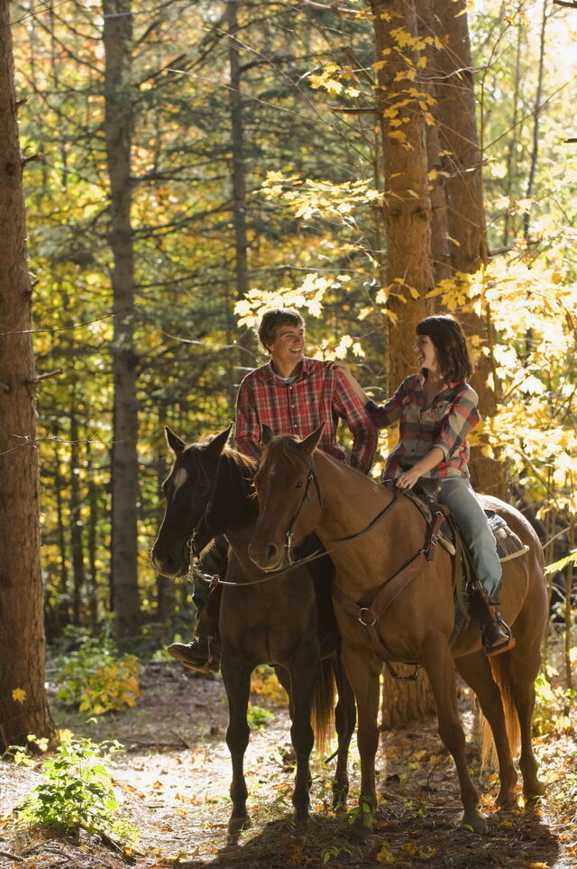 Couple Riding