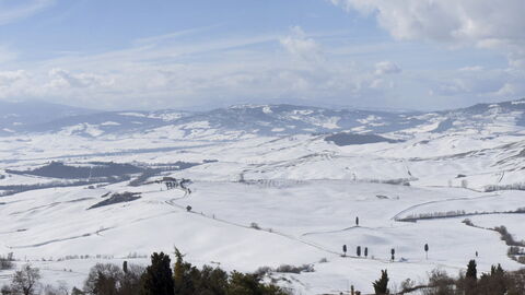 Winter Tuscany Landscape