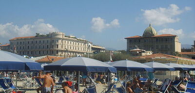 The sunny seaside town of Viareggio