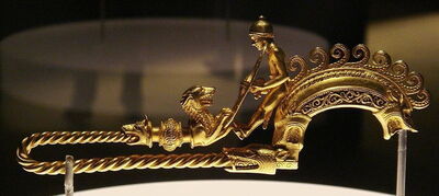 example of a gold fibula
