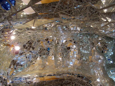 Indoor mosaic at garden