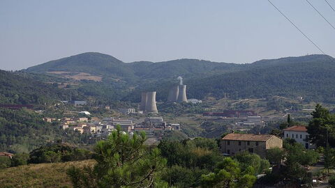 View of Larderello