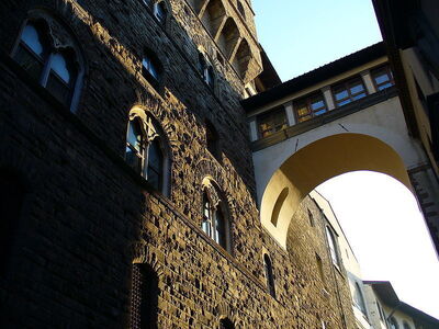Vasari corridor connected to Palazzo Vecchio