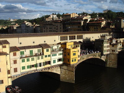 Close up of Ponte Vecchio