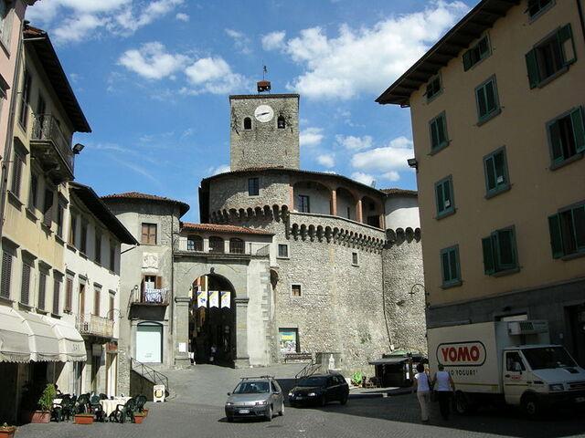 Town centre of castelnuovo di garfagnana