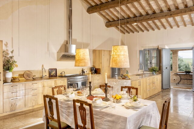 Dining at Podere D'Asso