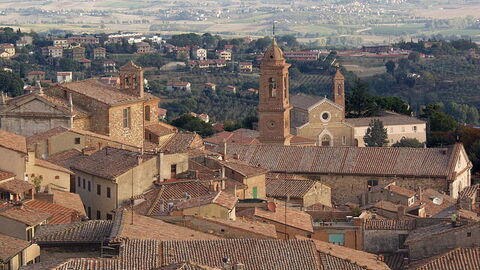 aerial view montepulciano