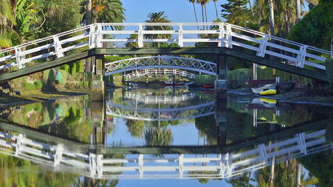 Sunrise At Venice Beach Canals
