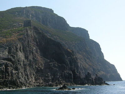 capraia coastline