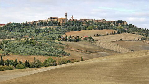 View of Pienza town