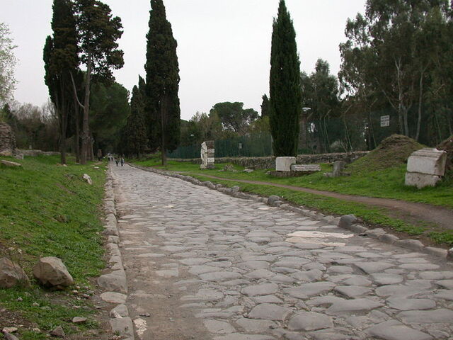 section of via clodia
