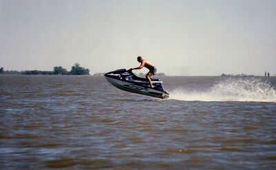 High speed jet skiing