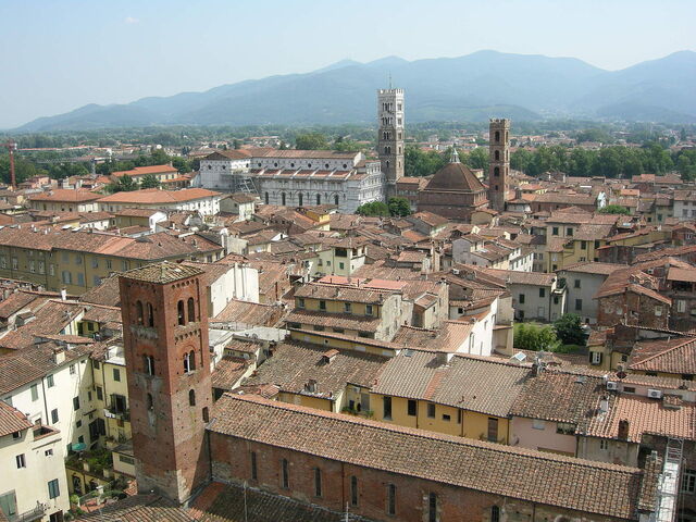 View over Lucca