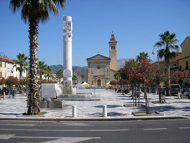 marble square in carrara
