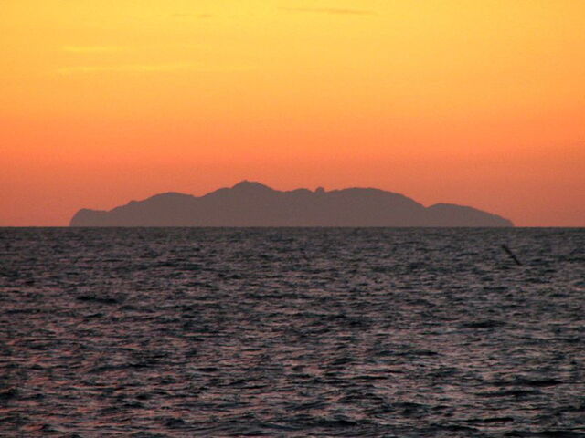 Gorgona Island at sunset