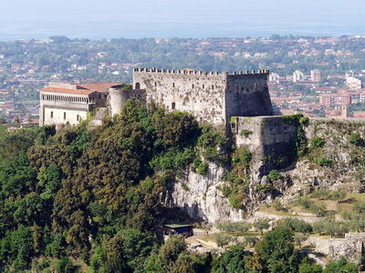 View of Malaspina Castle and Massa