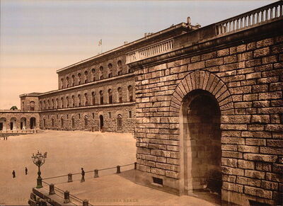Old photo of Pitti Palace
