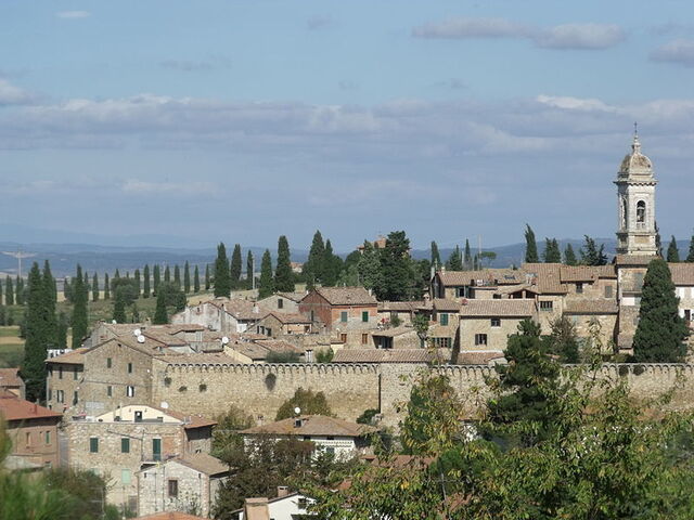 View of San Quirico d'Orcia