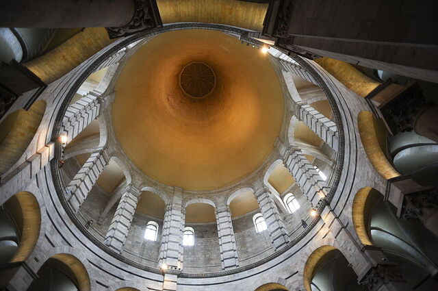 Inside of Pisa Baptistery's dome