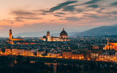 Florence at sunset