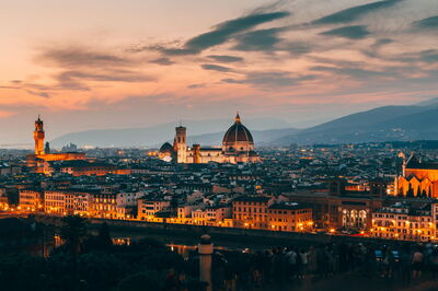 Florence at sunset