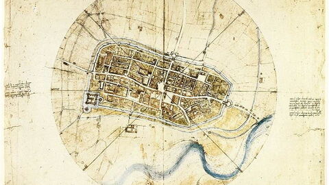 Da Vinci's Town Plan of Imola, Leonardo Museum