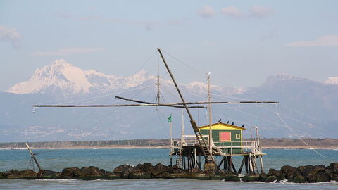 Fishing at Marina di Pisa