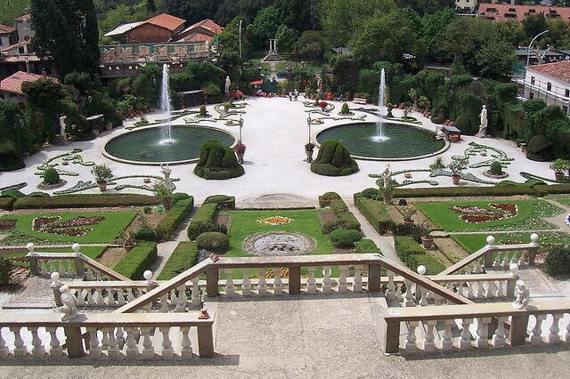 View of the gardens