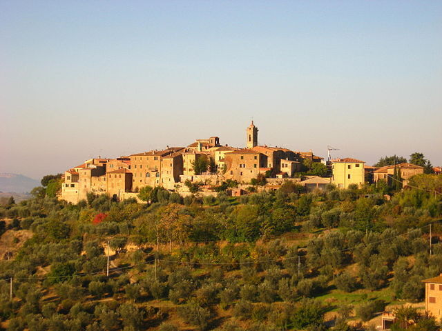 Landscape of Castelmuzio Town