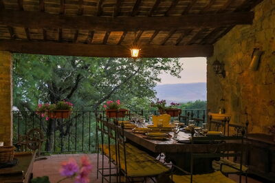 Podere Monticchiello, veranda