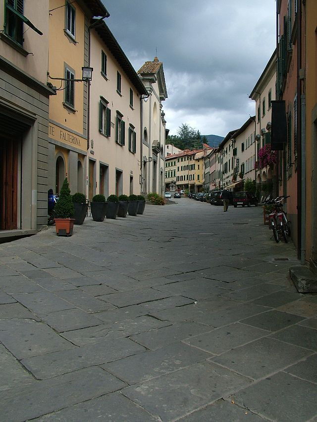 Road in Stia town