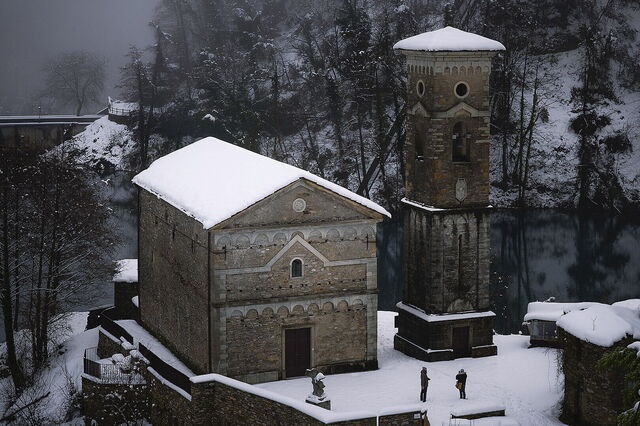 The church in Isola Santa