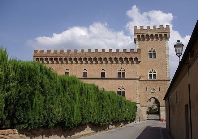 the restored bolgheri castle