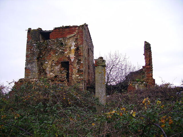 old ruins in montevarchi