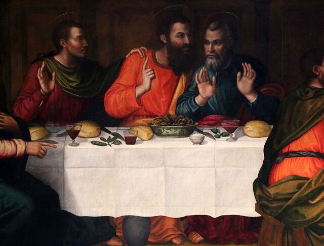 Plautilla Nelli's Last Supper, detail