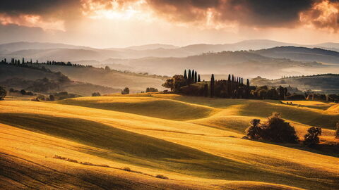Tuscany in the fall