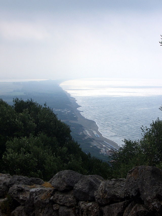 View from Cosa of Tuscan coast