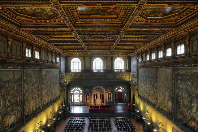 View of salone dei cinquecento
