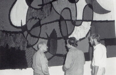 Miró, Delclaux i Royo. First version of the Tarragona tapestry, Aymat Factory, 1970