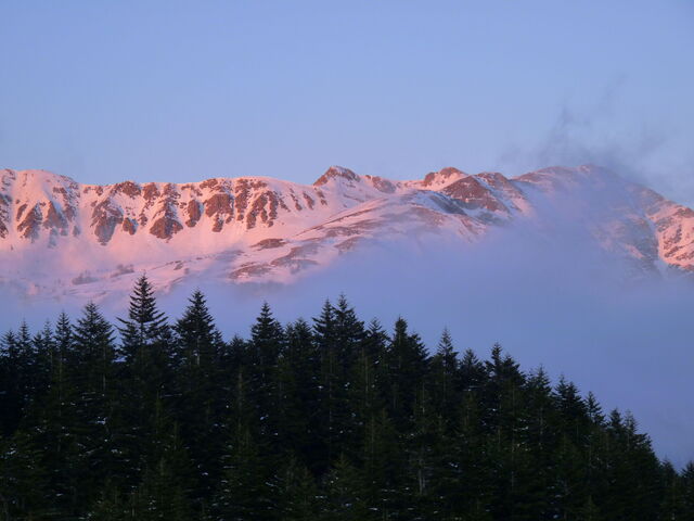 Snow covered peaks of Abetone