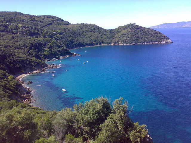 View of the beautiful Monte Argentario coastline