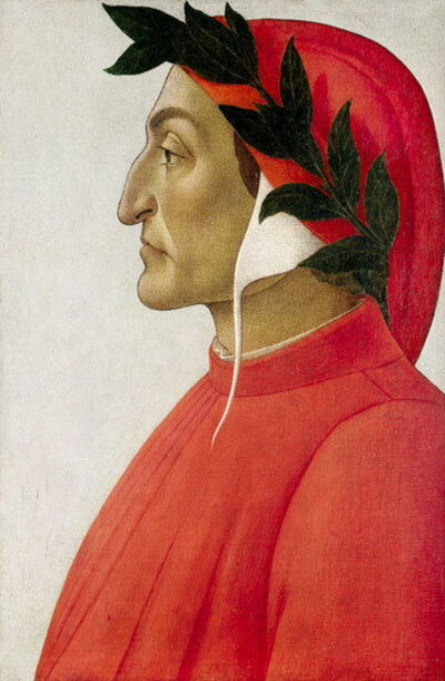 painting of dante by sandro botticelli
