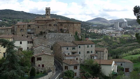 View of the Town of Pomarance